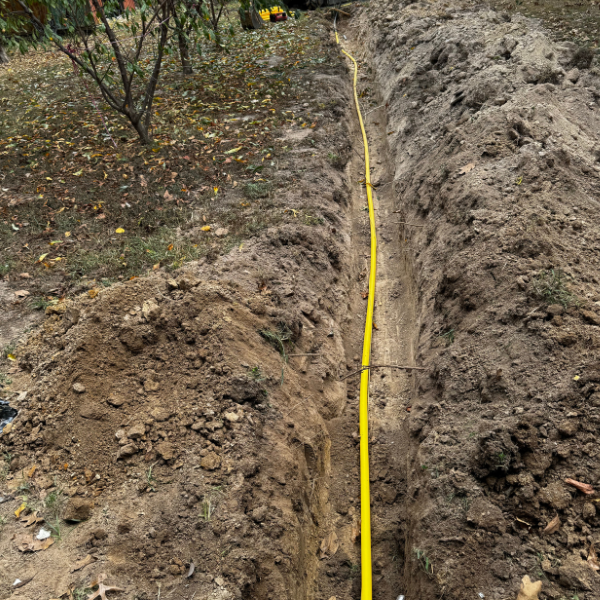 new water line installation