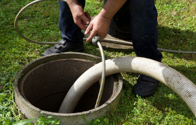 pumping a septic tank